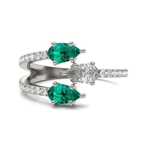 Emerald Rea Accented Ring