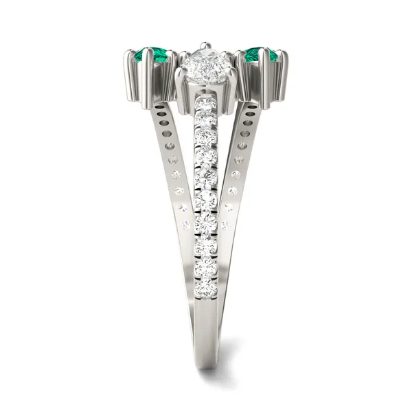 Emerald Rea Accented Ring