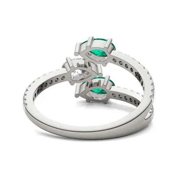 Emerald Rea Accented Ring