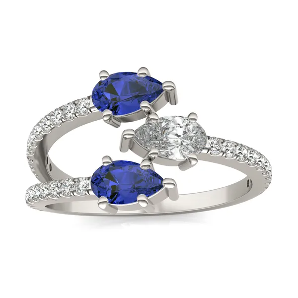Sapphire Rea Accented Ring