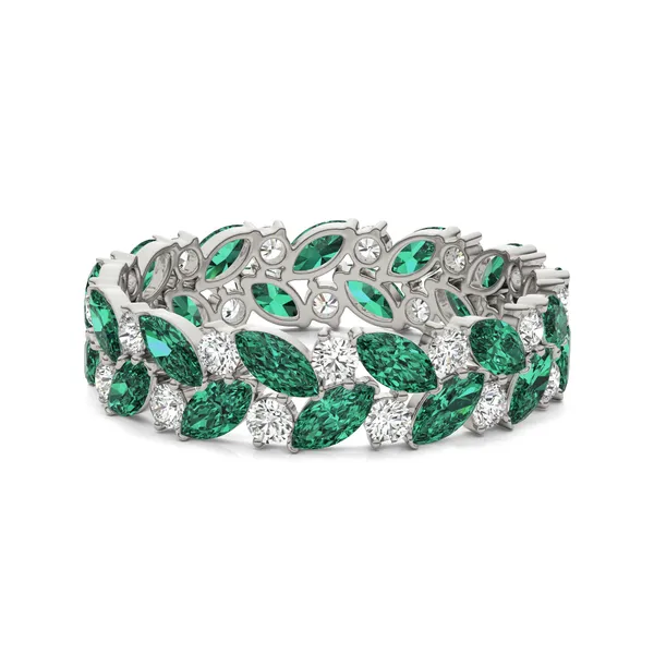 Emerald Genevieve Ring