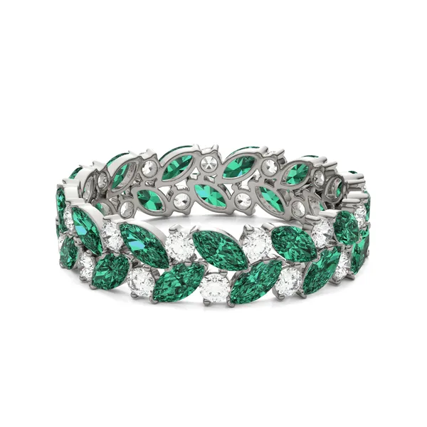 Emerald Genevieve Ring