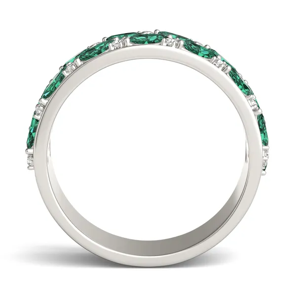 Emerald Genevieve Comfort Fit Ring