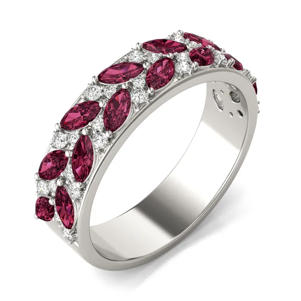 Ruby Genevieve Comfort Fit Ring