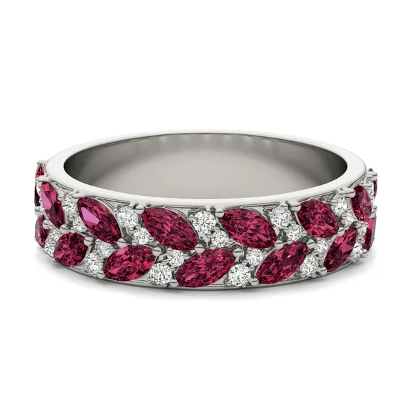 Ruby Genevieve Comfort Fit Ring