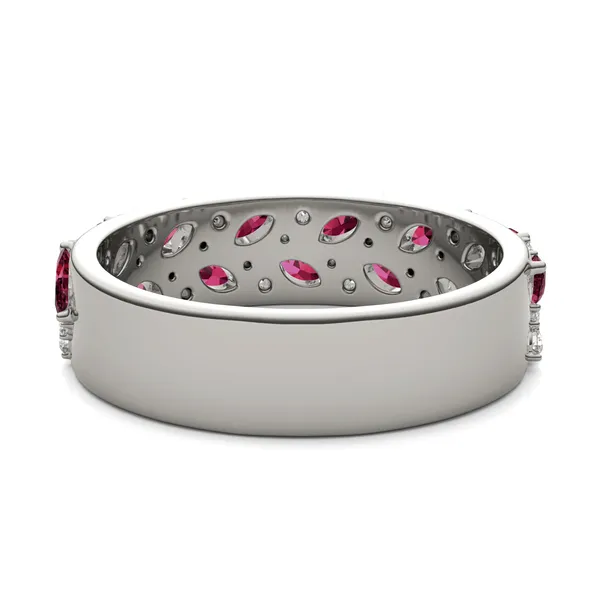 Ruby Genevieve Comfort Fit Ring