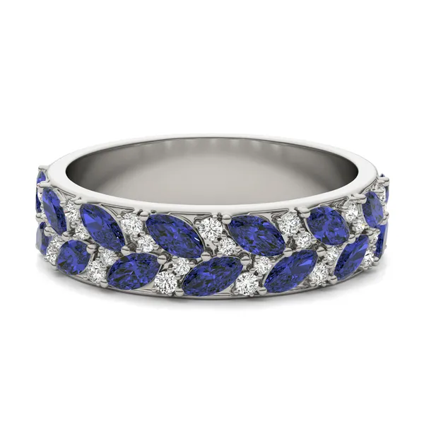 Sapphire Genevieve Comfort Fit Ring