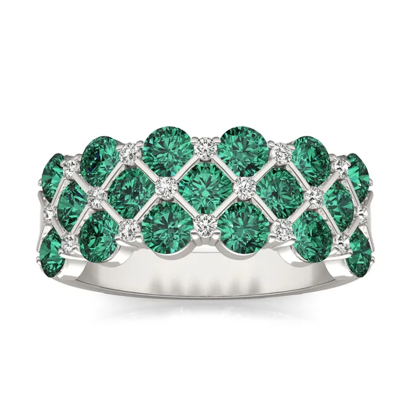 Original Emerald Quilted Ring