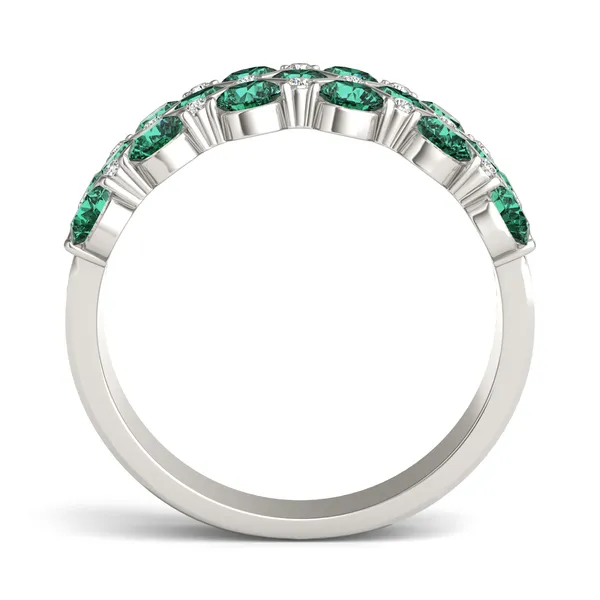 Original Emerald Quilted Ring