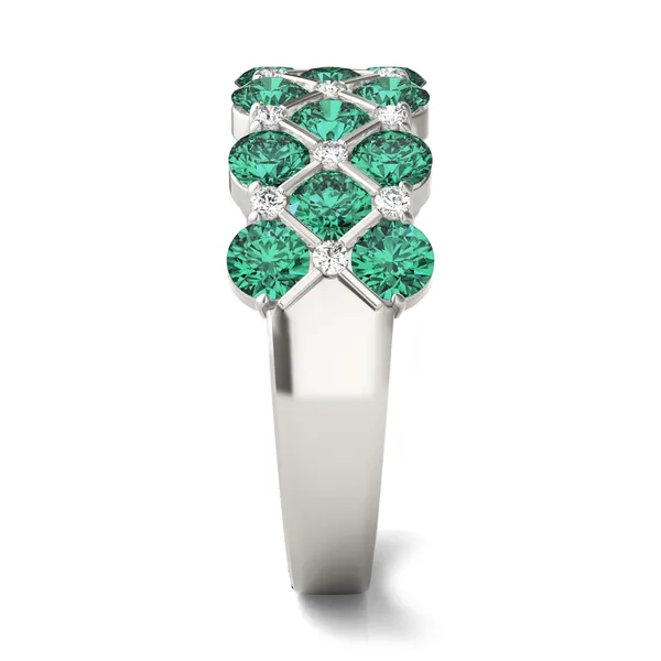 Original Emerald Quilted Ring