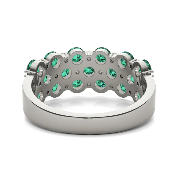 Original Emerald Quilted Ring