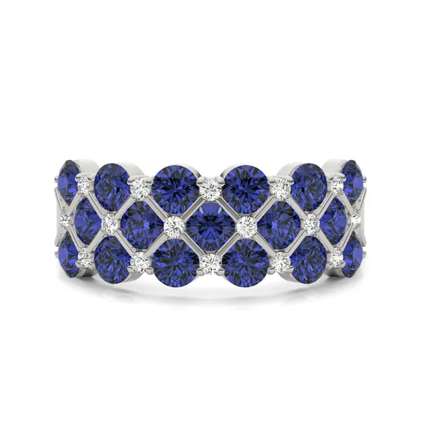 Original Sapphire Quilted Ring