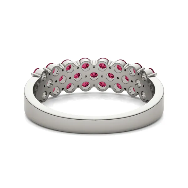 Petite Ruby Quilted Ring