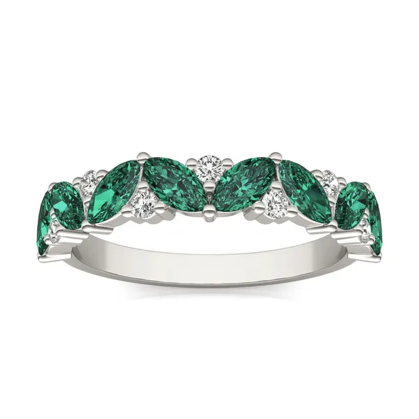 Emerald Alternating Marcella Ring