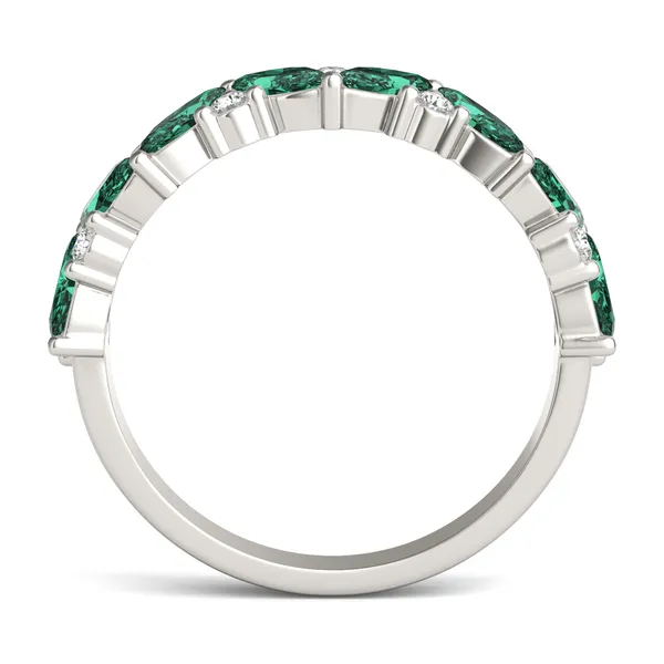 Emerald Alternating Marcella Ring