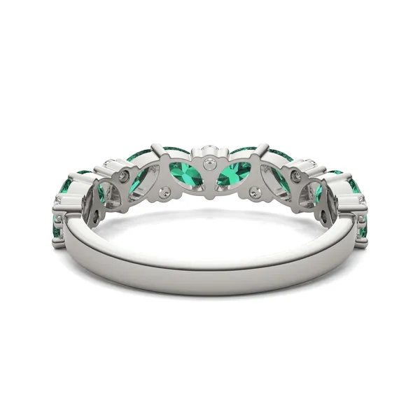 Emerald Alternating Marcella Ring