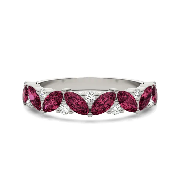 Ruby Alternating Marcella Ring