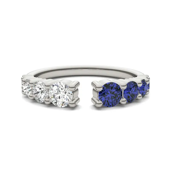 Graduated Open Sapphire Ring