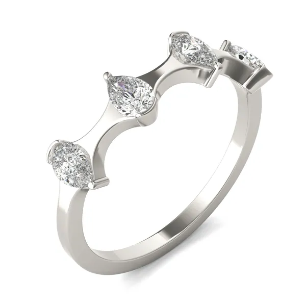 Four-Stone Hourglass Ring