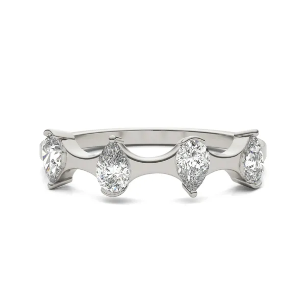 Four-Stone Hourglass Ring
