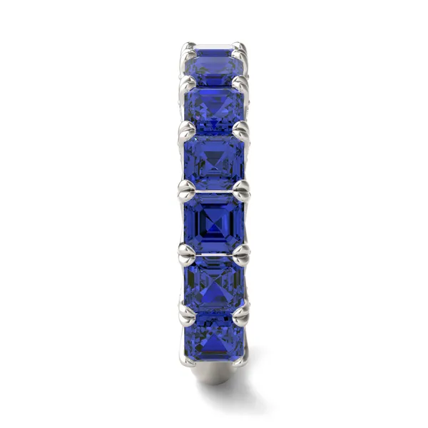 Sapphire Color Asscher Voyager Ring