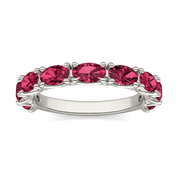 Ruby Color Oval Voyager Ring