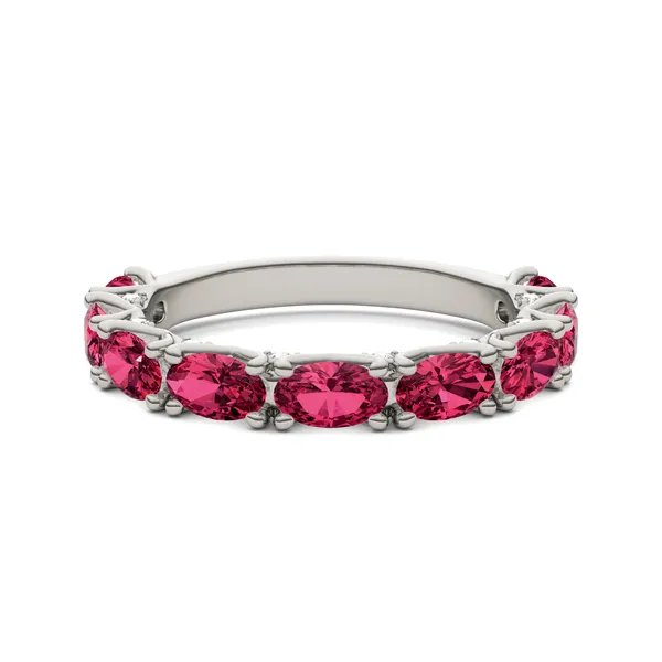 Ruby Color Oval Voyager Ring