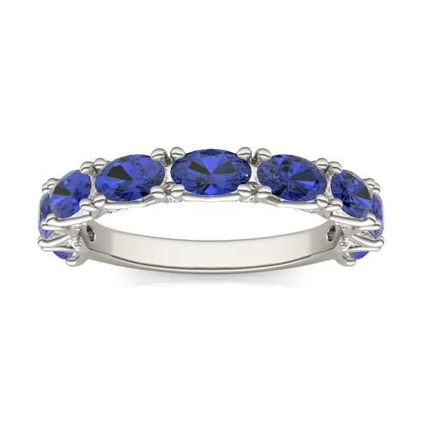 Sapphire Color Oval Voyager Ring