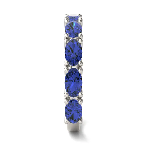 Sapphire Color Oval Voyager Ring