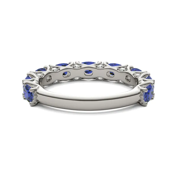 Sapphire Color Oval Voyager Ring