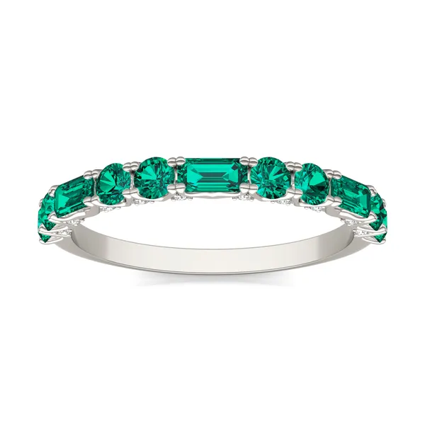 Emerald Mixed Stone Voyager Ring