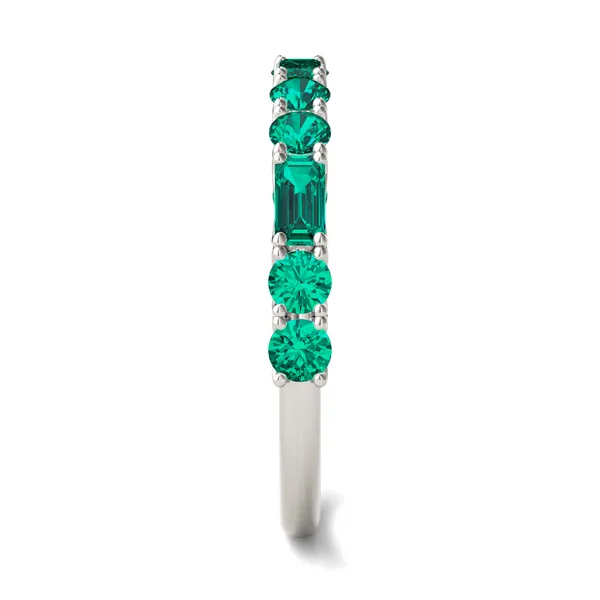 Emerald Mixed Stone Voyager Ring