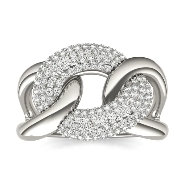 Oversized Pav Chain Statement Ring (1/2 ct. tw.)