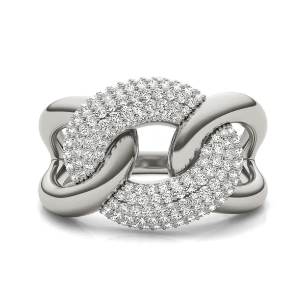 Oversized Pav Chain Statement Ring (1/2 ct. tw.)