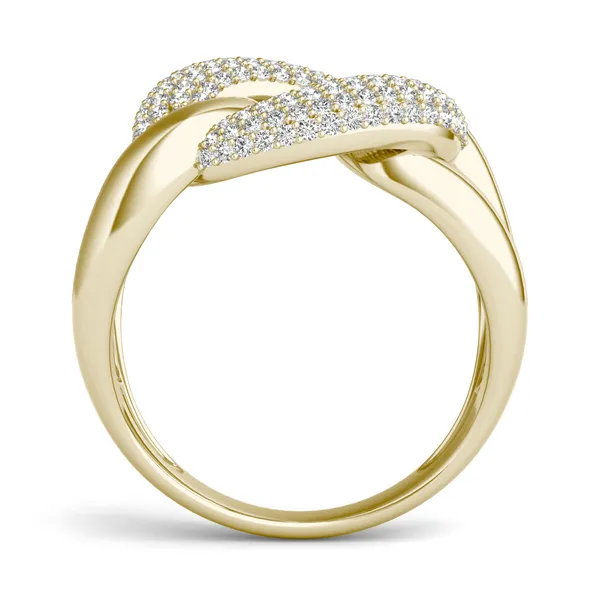 Oversized Pavé Chain Statement Ring (1/2 ct. tw.)