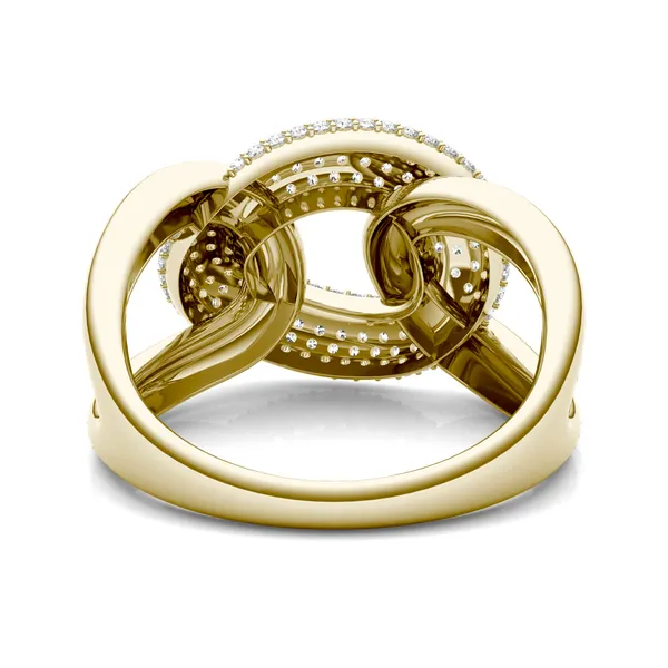 Oversized Pavé Chain Statement Ring (1/2 ct. tw.)