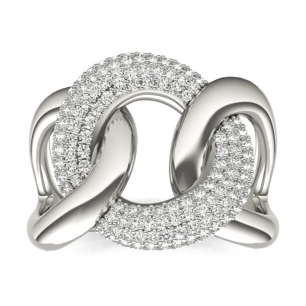 Oversized Pav Chain Statement Ring (7/8 ct. tw.)