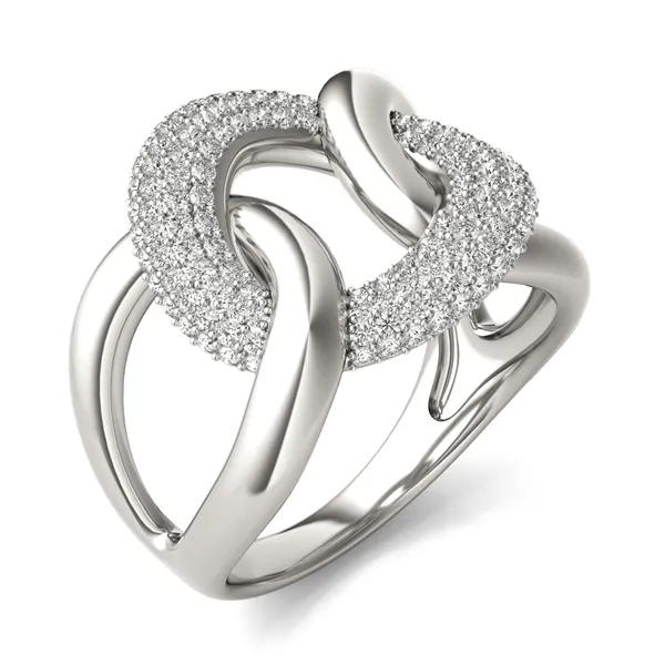 Oversized Pav Chain Statement Ring (7/8 ct. tw.)