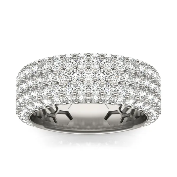 Five-Row Pavé Statement Ring