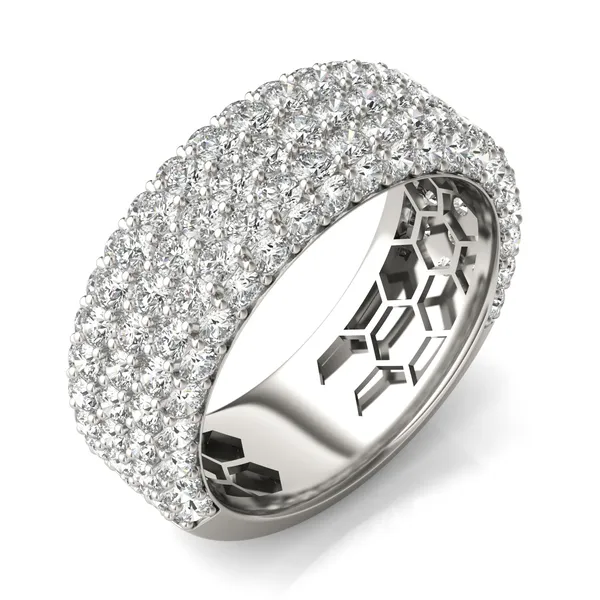 Five-Row Pavé Statement Ring