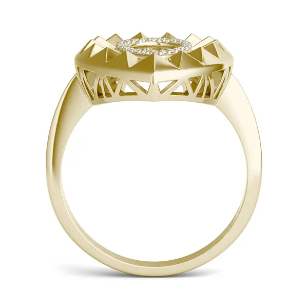 Solo Teardrop Ouro Statement Ring