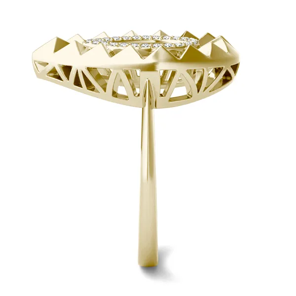 Solo Teardrop Ouro Statement Ring