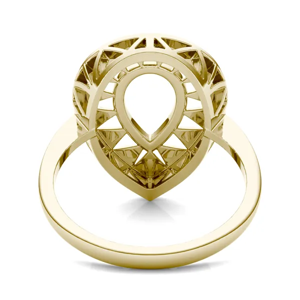 Solo Teardrop Ouro Statement Ring