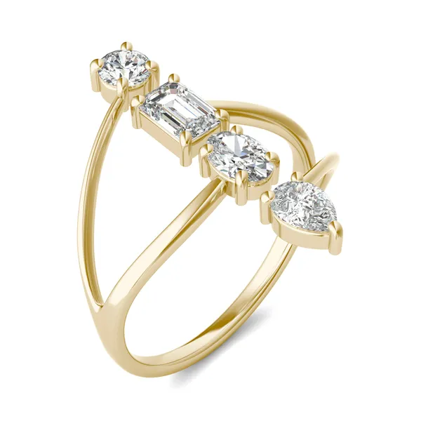 Four-Stone Stacked Statement Ring