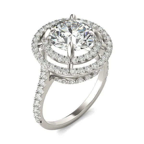 Aura Double Halo Statement Ring