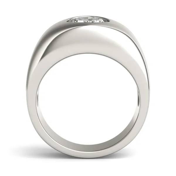 Oval Bezel Cigar Band Statement Ring