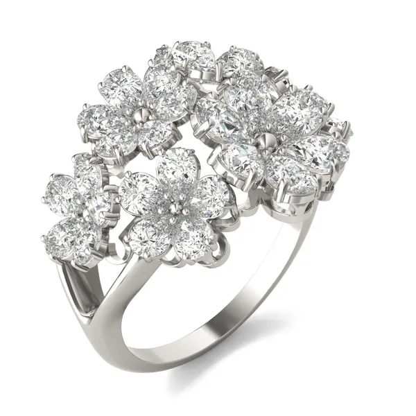 Viola Cluster Ring