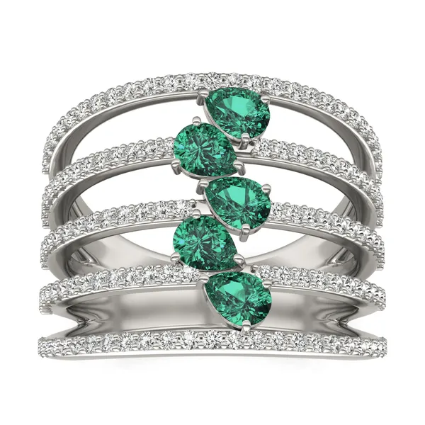 Emerald Helena Statement Ring