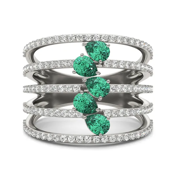 Emerald Helena Statement Ring