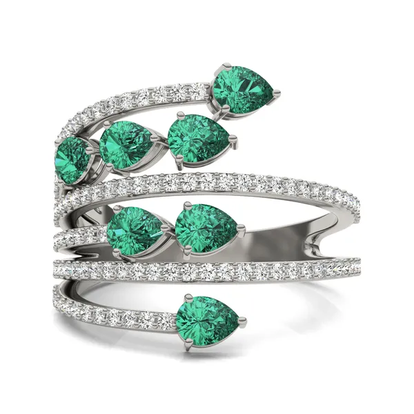 Emerald Athena Statement Ring